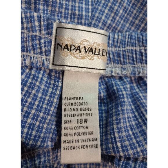 Napa Valley‎ Pants Ladies 18W Blue Embroidered Pull On - Picture 5 of 6